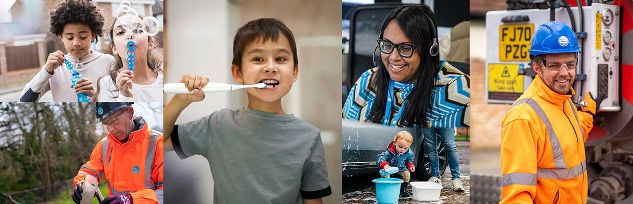 montage of Thames Water images