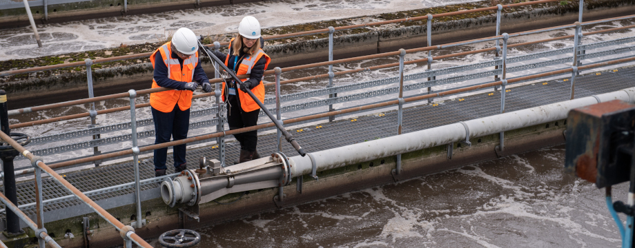 Thames Water staff at site