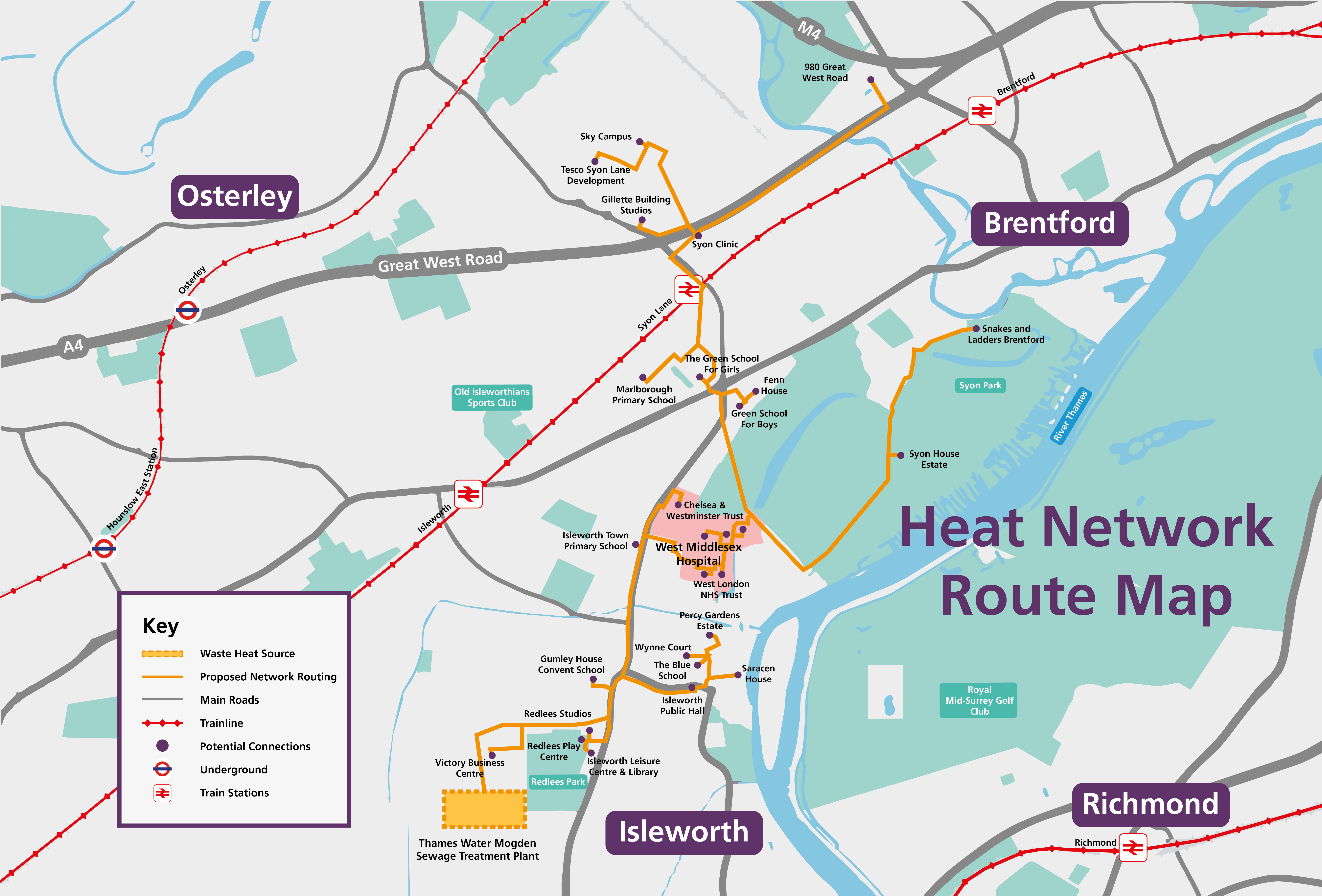 Heat Network Route Map