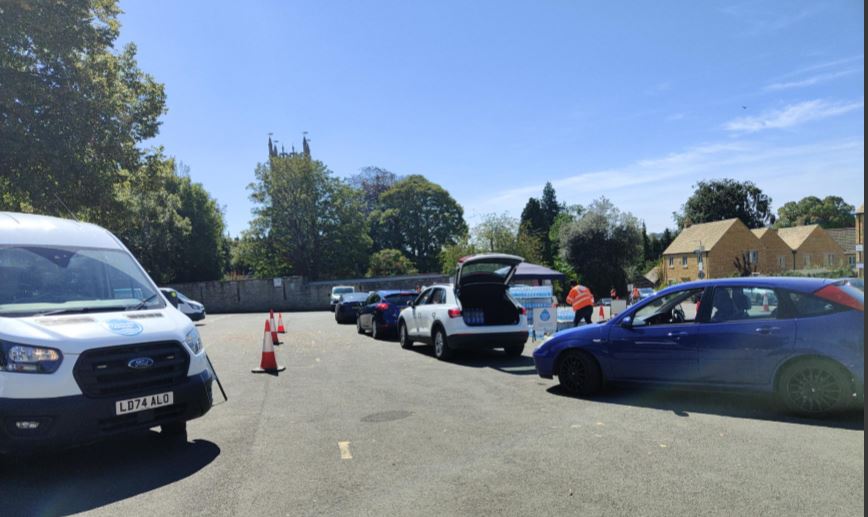 Bottled water station - Chipping Camden School Car Park 