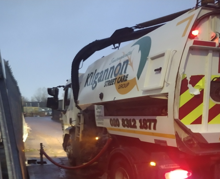 A Kilgannon van illegally connectin to Thames Water water mains