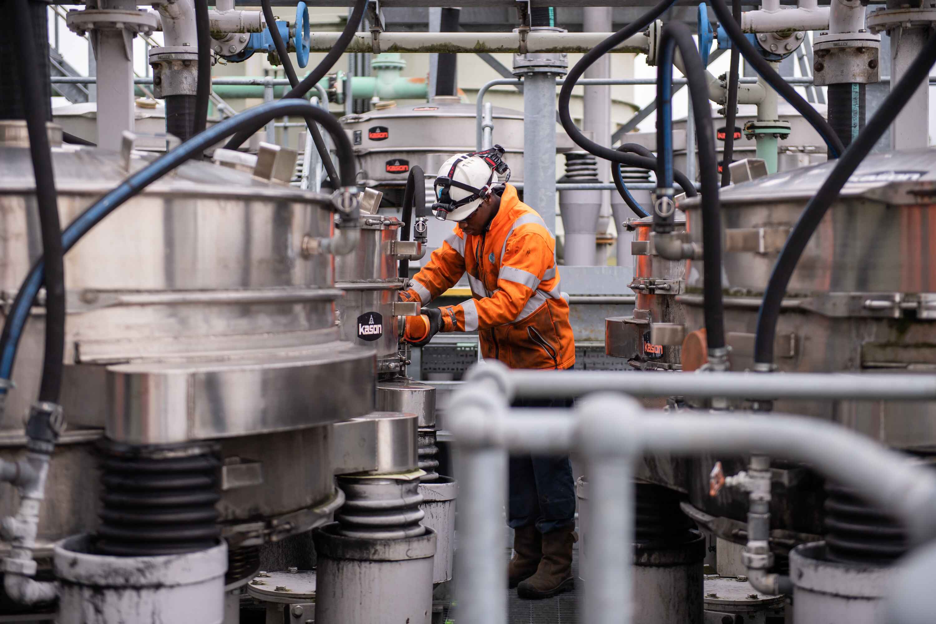 Thames Water engineer at Hampton water treatment works