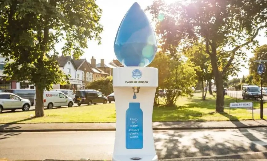 Picture of a Thames Water water fountain on the street