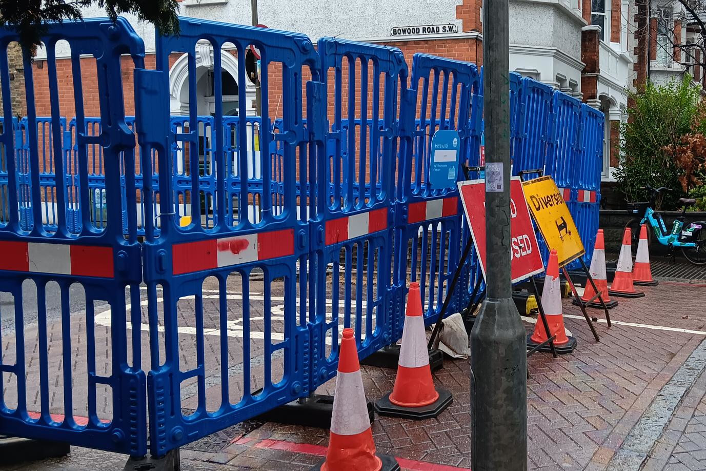 Work in progress at Hampton Junction barrier