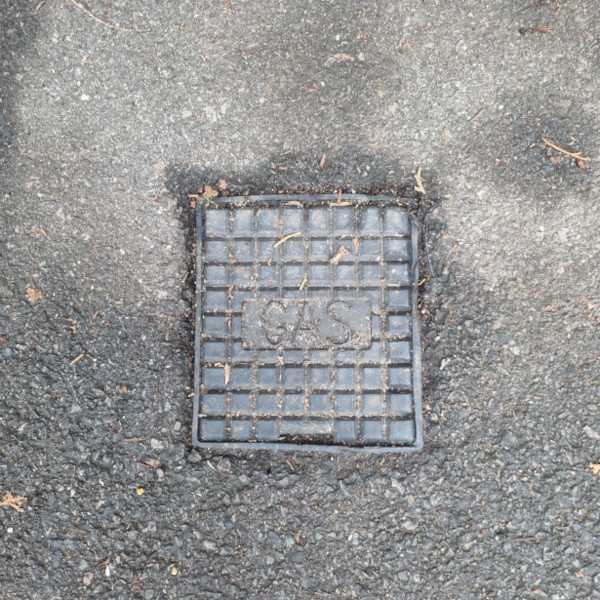 Gas Inspection Cover Owned By The Local Gas Board