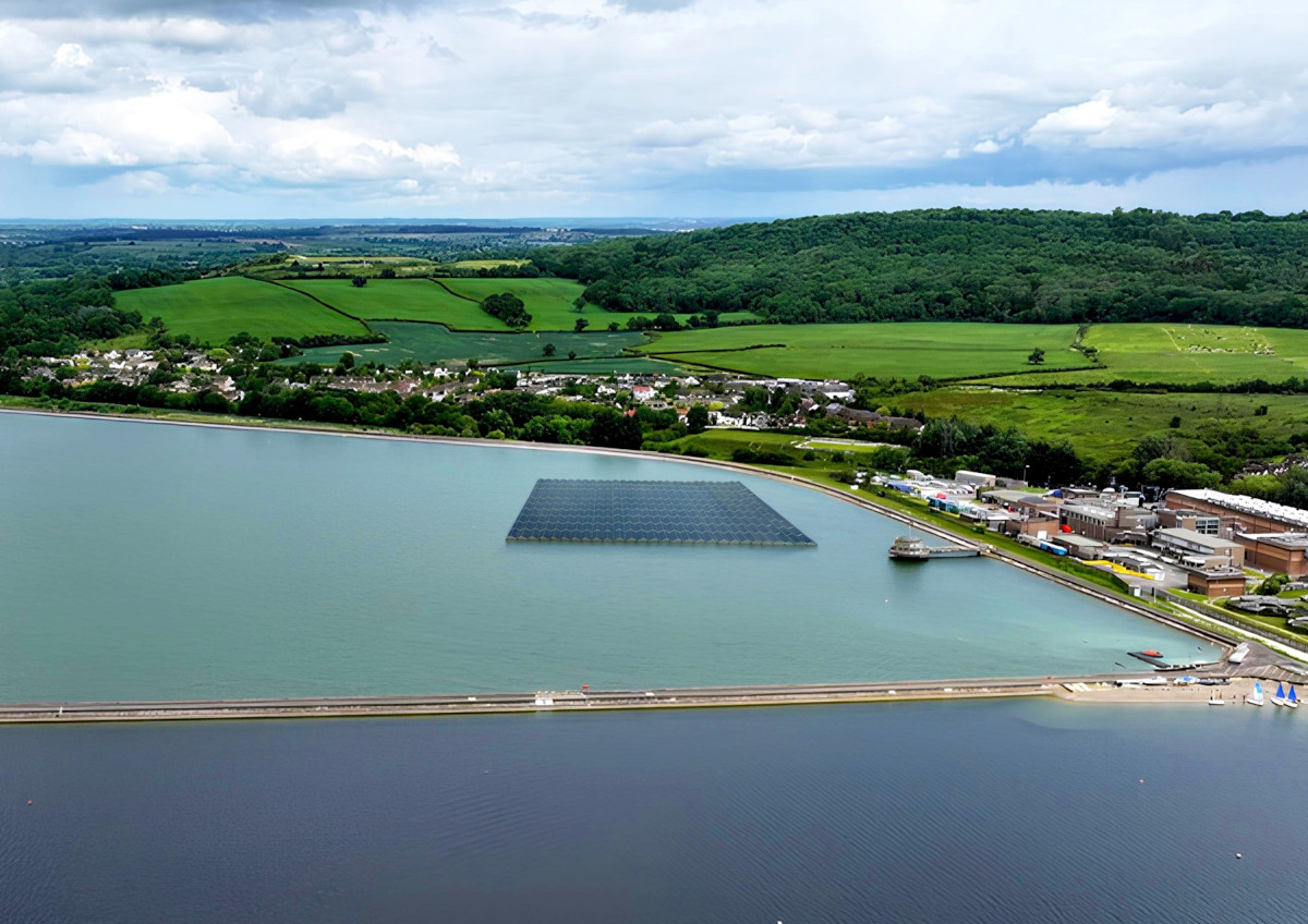 An artist's impression of how the solar array could look
