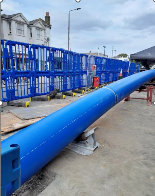 Slip lining of 60m successfully completed across the Tooting Bec Station Junction