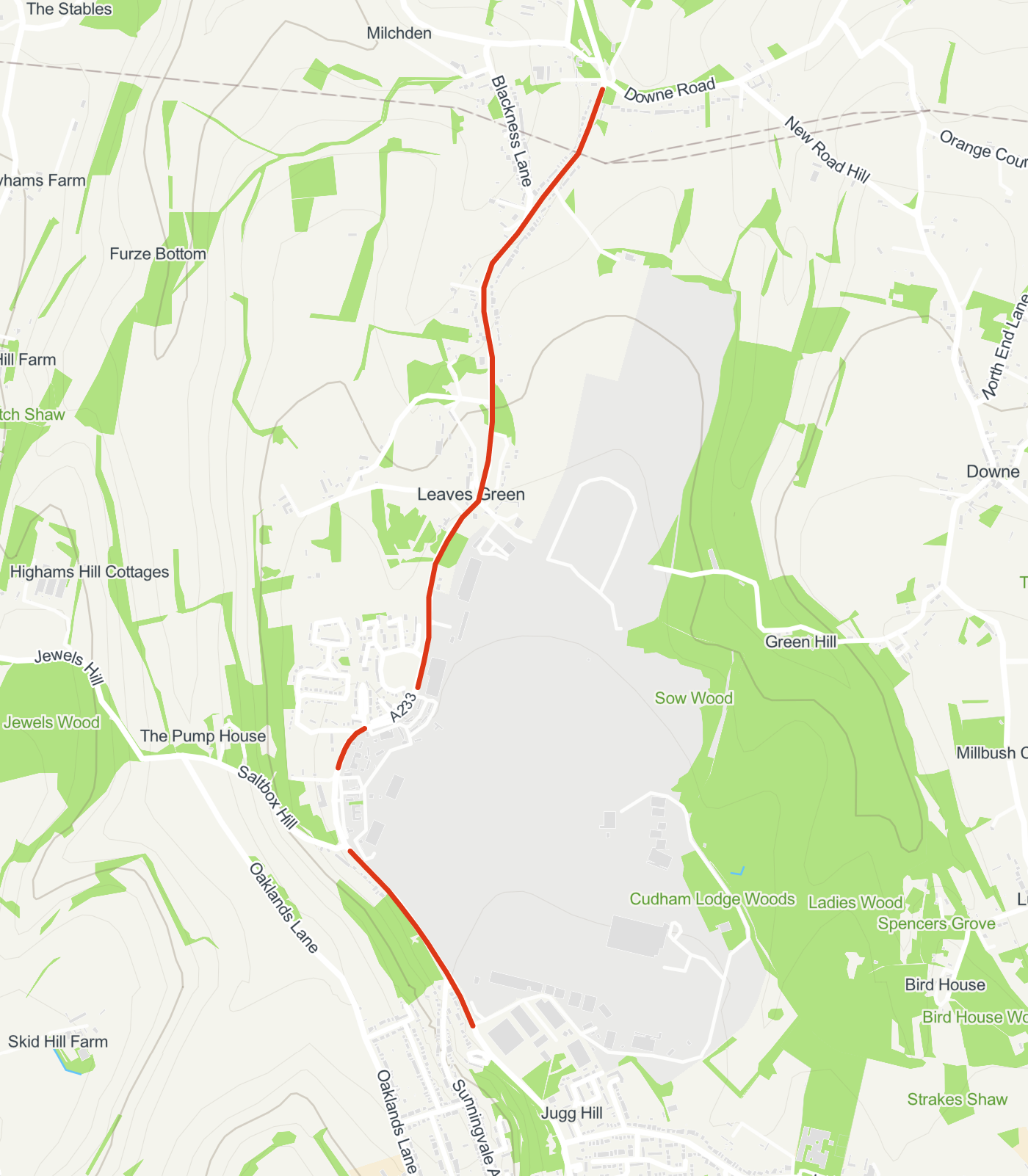Biggin Hill map