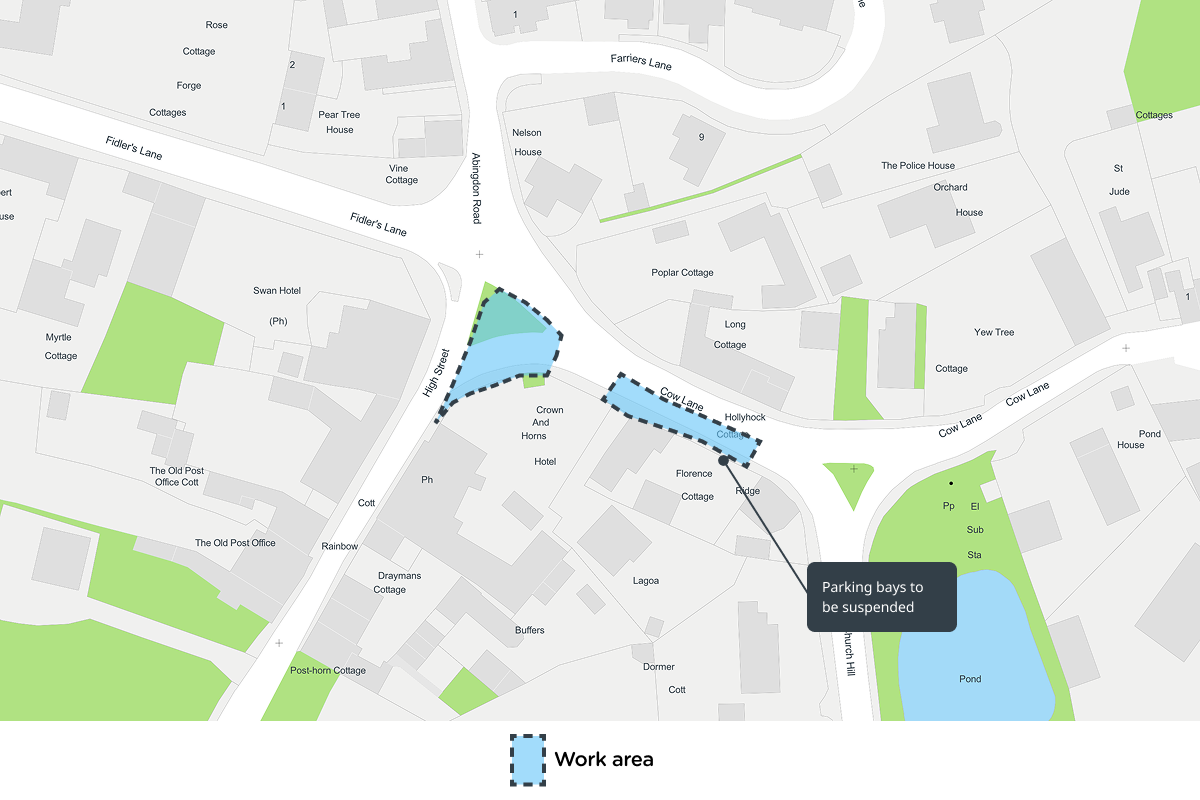 Cow Lane phase one map