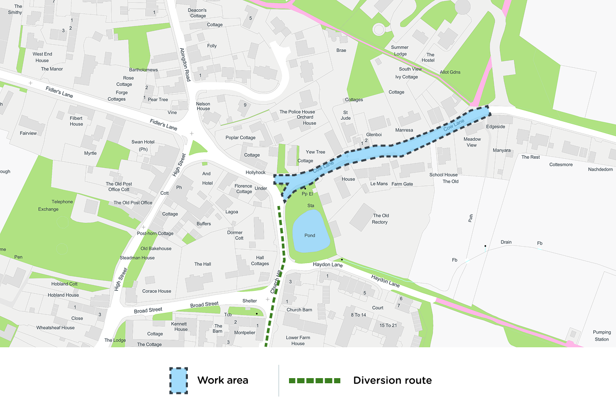 Cow Lane phase two map