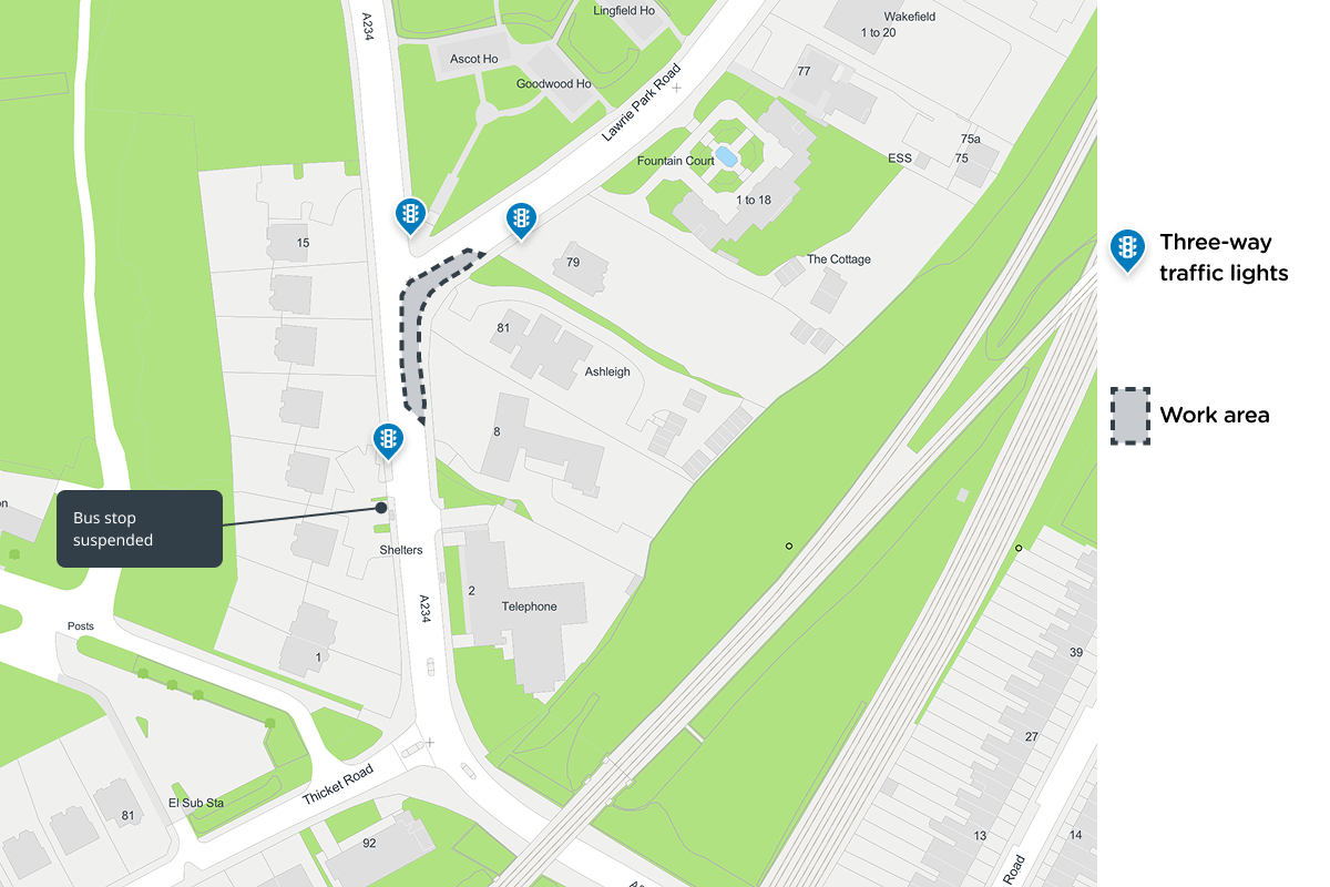 lawrie park road disruptions