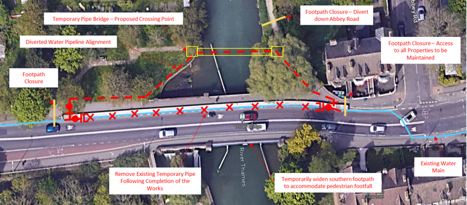 Planned works at Osney Bridge
