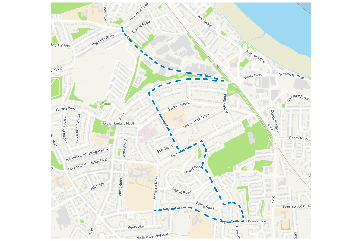 Riverside water main map