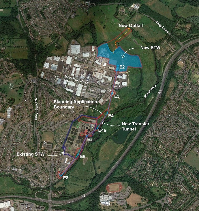 Guildford sewage treatment works relocation overview