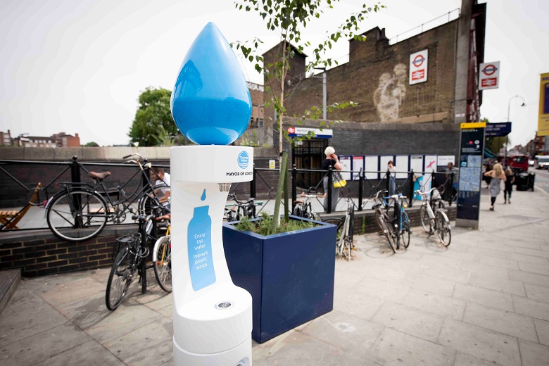 Water fountain in London