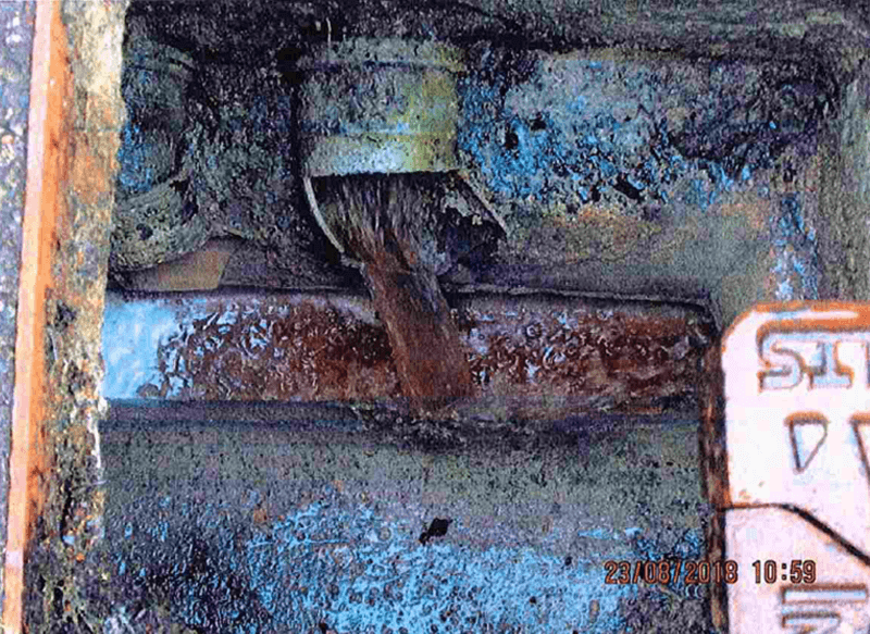 Trade waste entering sewer