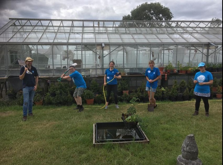 Thames Water volunteers at Ways and Means Greenshoots garden