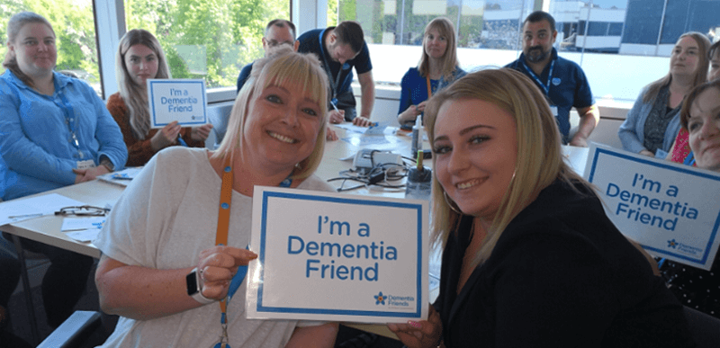 Thames Water people with dementia friendly sign