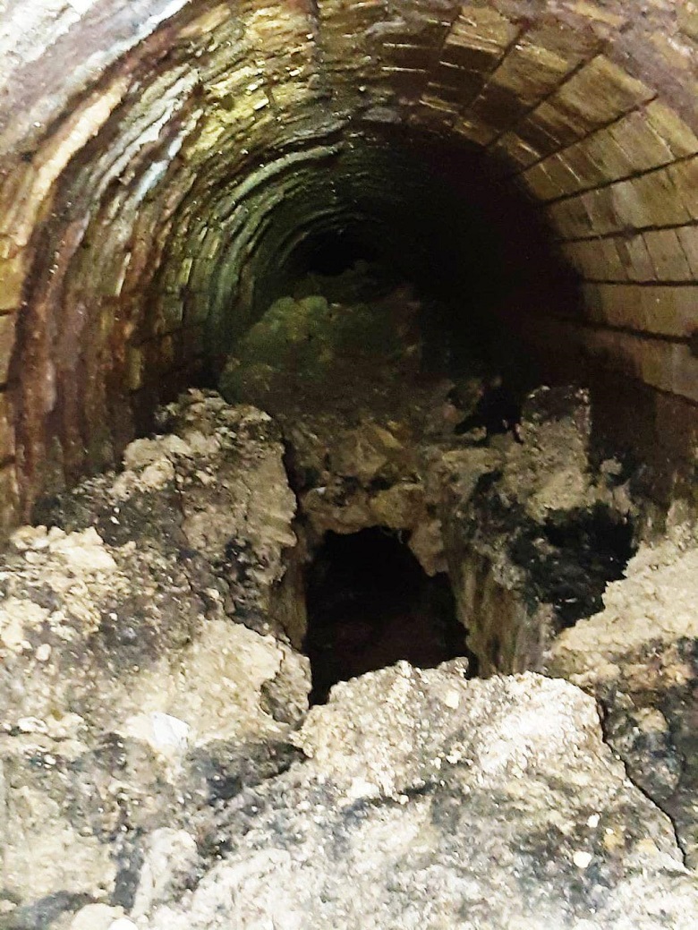 One of the twelve major London sewers cleared of debris last year