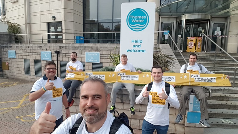End of River Thames charity walk
