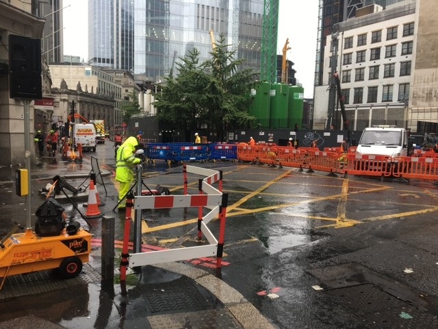 The award-winning work site in the City of London