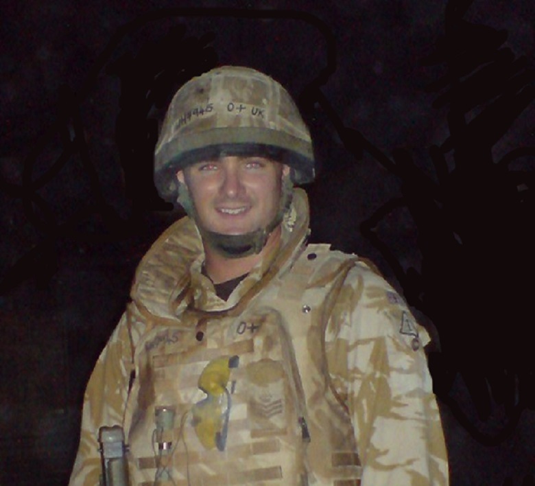 Spencer Whiteley during his army days