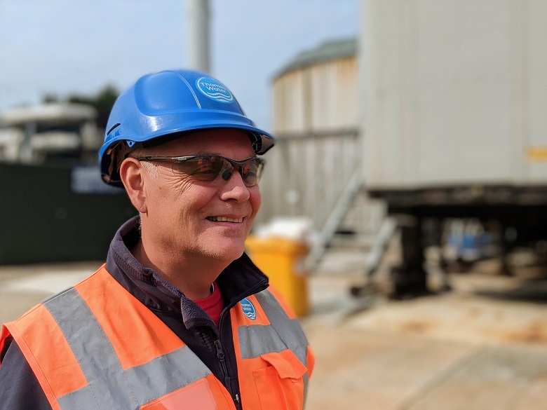 Chris Newman at Chertsey Sewage Works