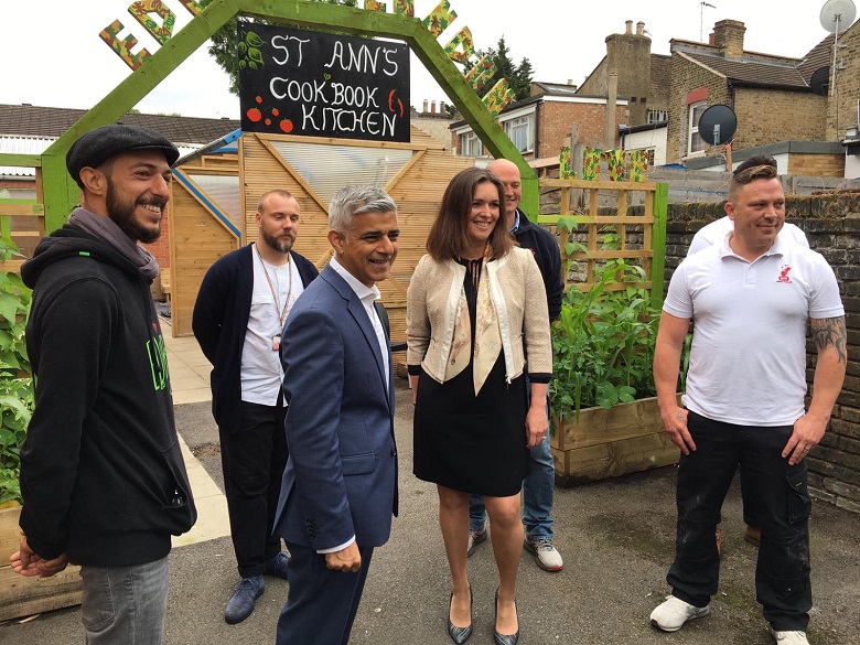 Thames Water CEO Sarah Bentley and London Mayor Sadiq Khan unveil Grow Back Greener