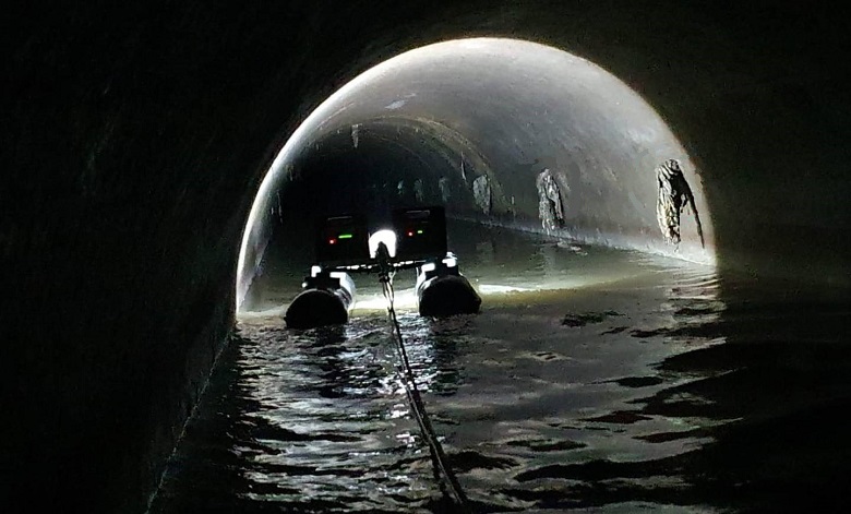 A sewer survey at Bank Station in London