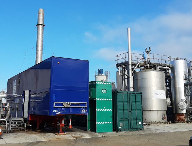 The new boiler at Chertsey sewage works runs on renewable biogas
