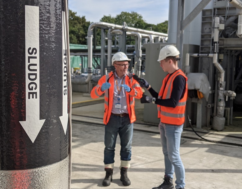 Thames Water sludge manager Garry Strange interviewed by BBC