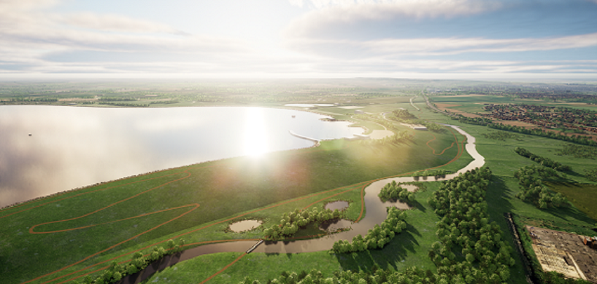 An artists impression of the proposed reservoir