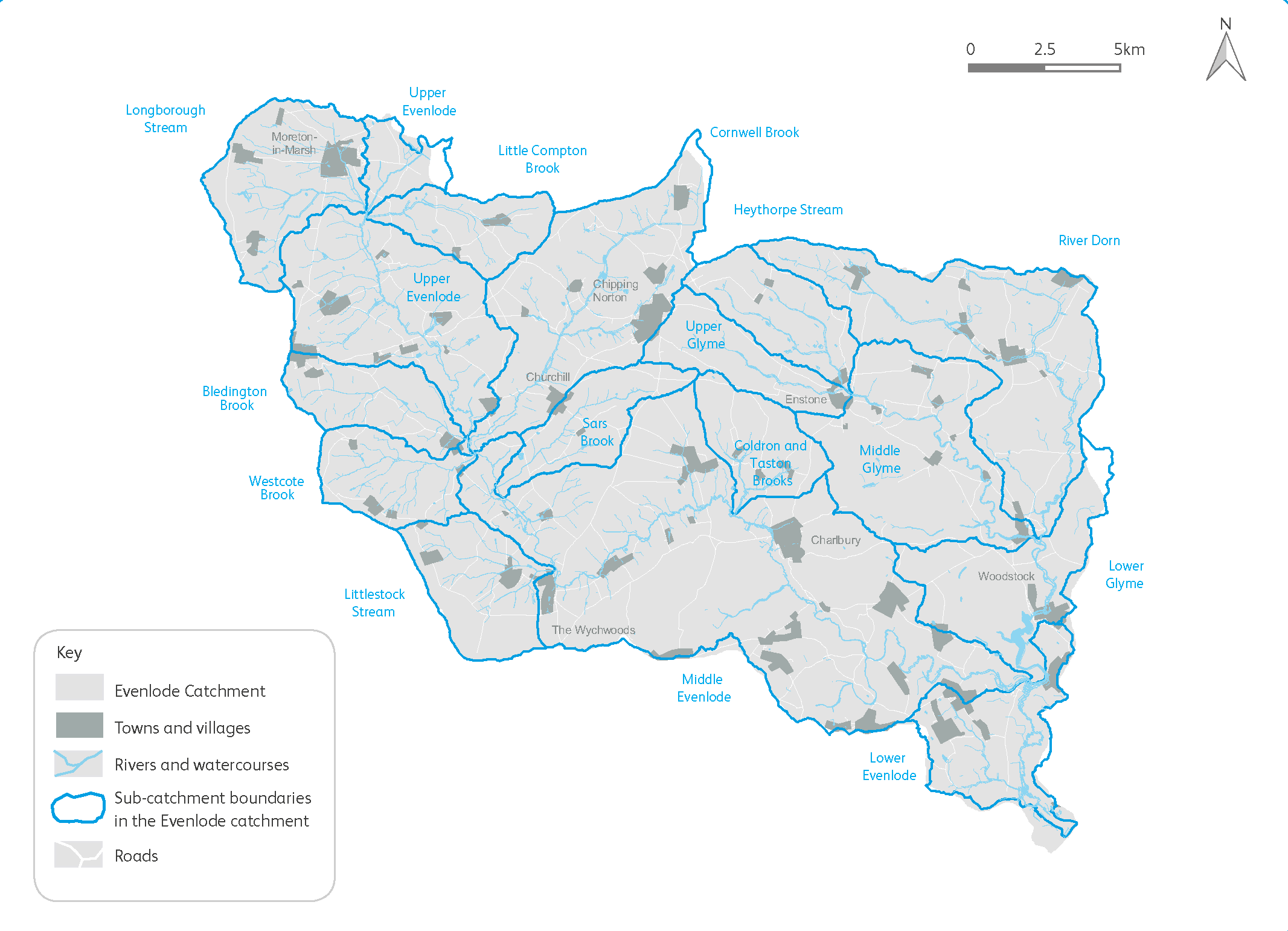 map of our catchment area