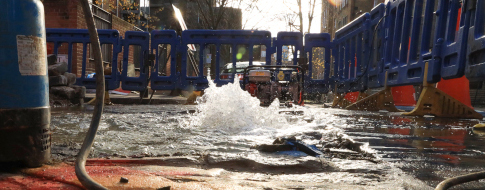 Leak in public street