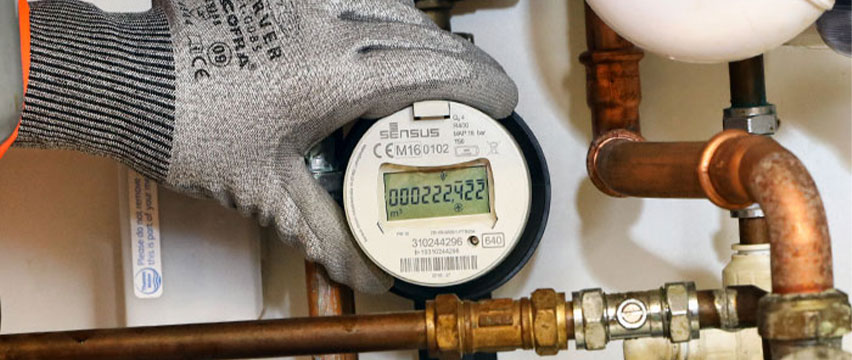 An image of an internal smart meter
