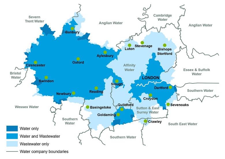 Supply area map