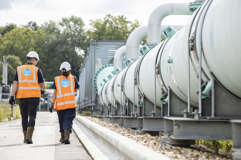 Thames Water staff on site