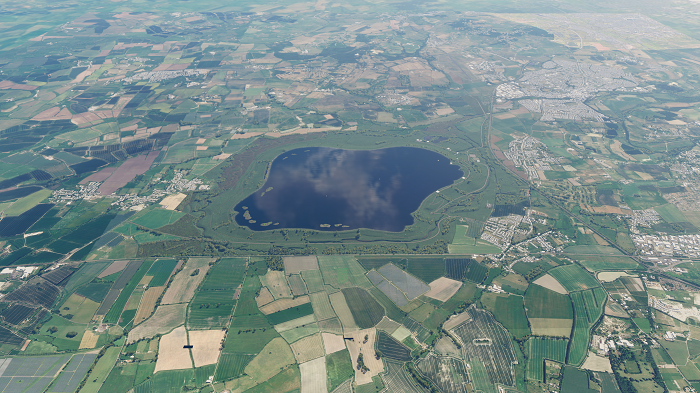 aerial view of  South East’s new reservoir