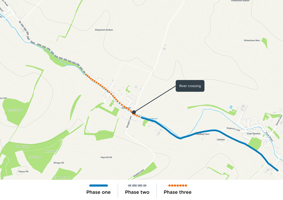 Newbury Road map