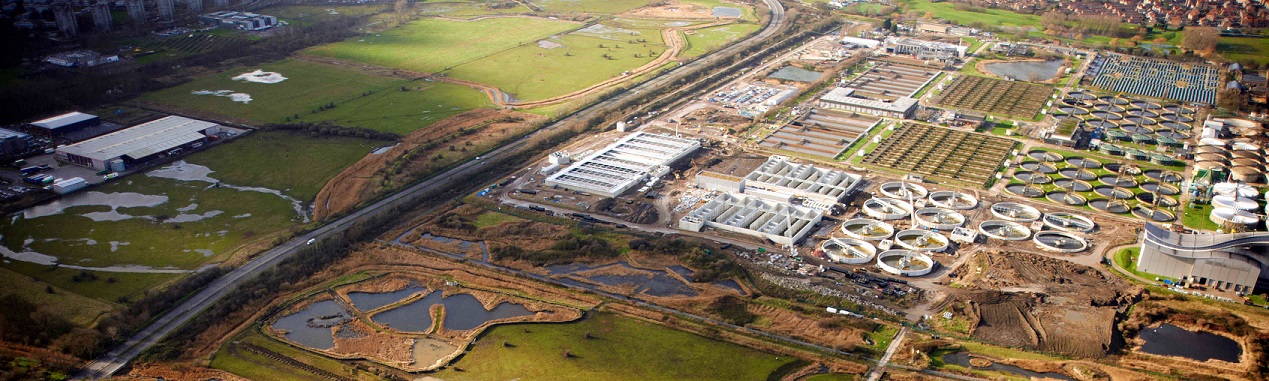Aerial view of crossness nature reserve