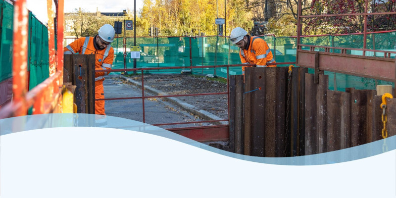 Thames Water staff on site