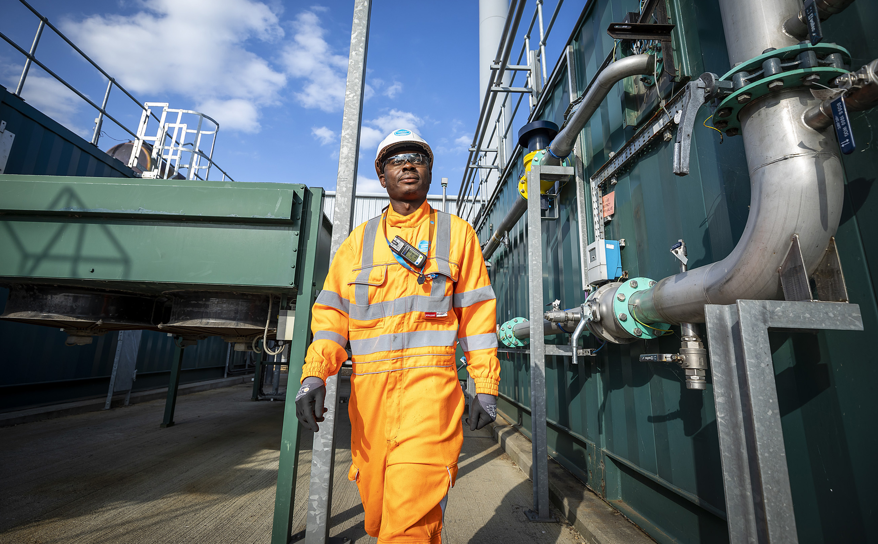 A male engineer on site