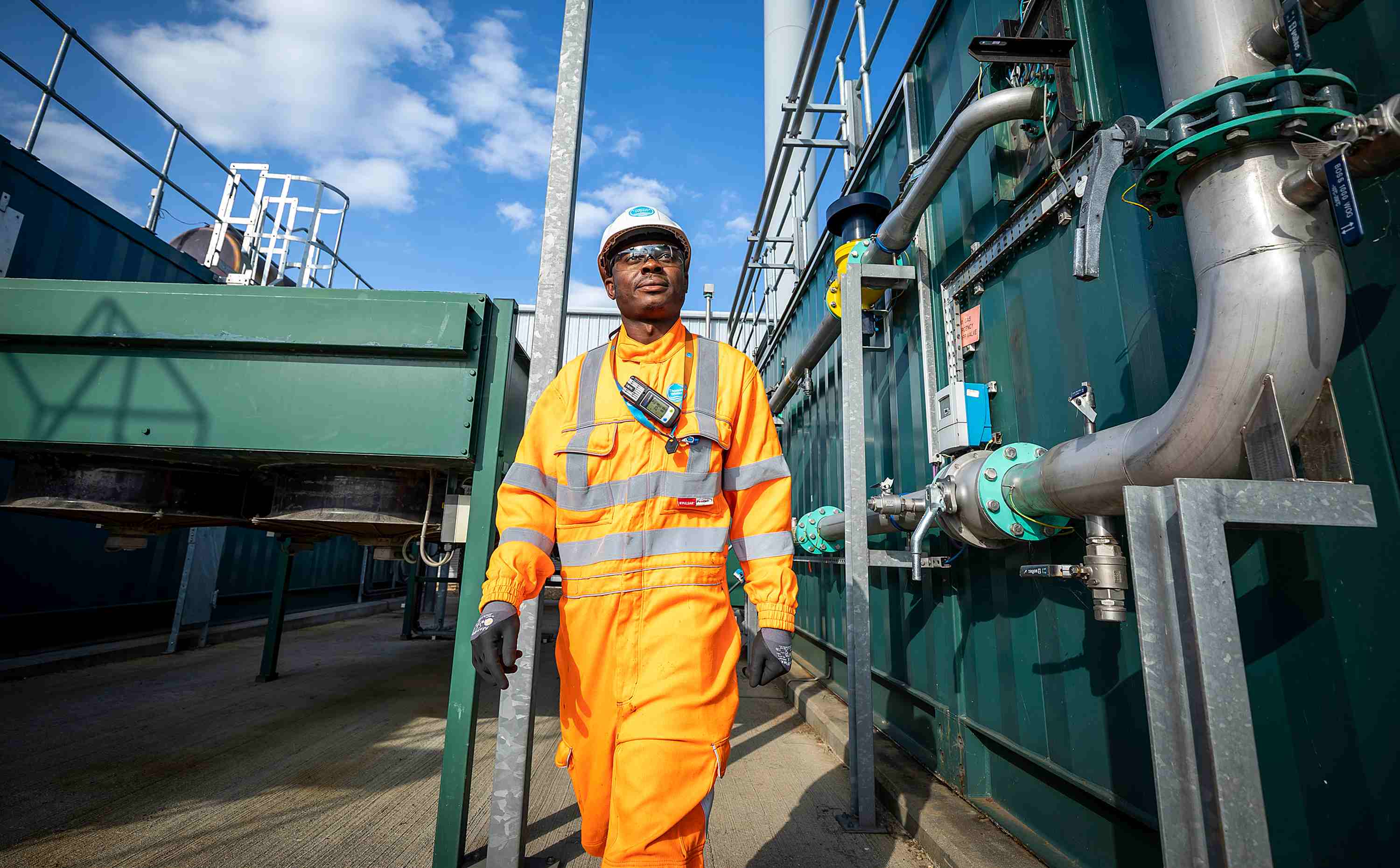 A male engineer on site