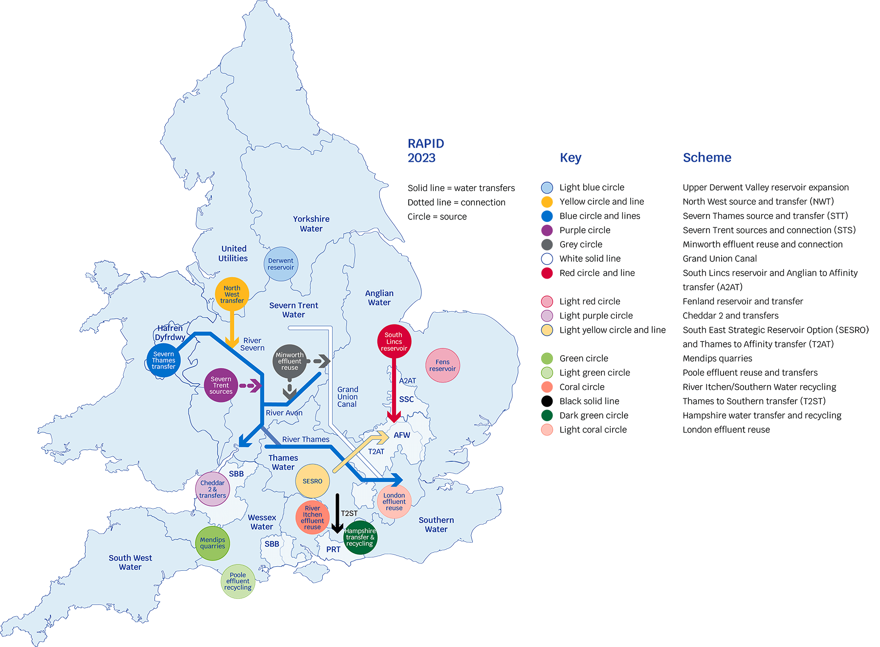 thames water strategic resource solutions map
